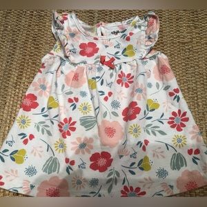CHILD OF MINE by CARTER’S summer top sz 24 mos. Cotton floral tee shirt material